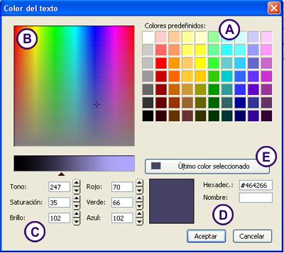 Selector de colores